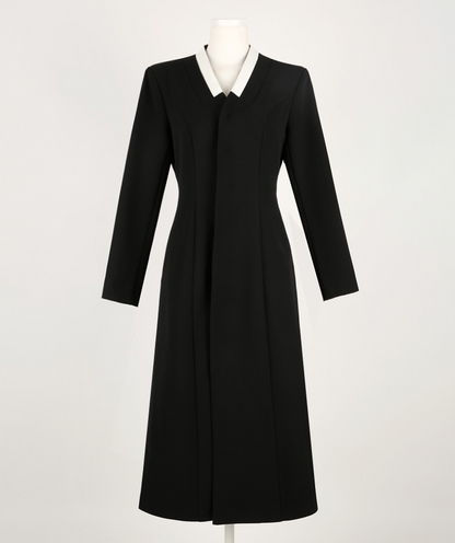 Black Modern Hanbok Durumagi Coat