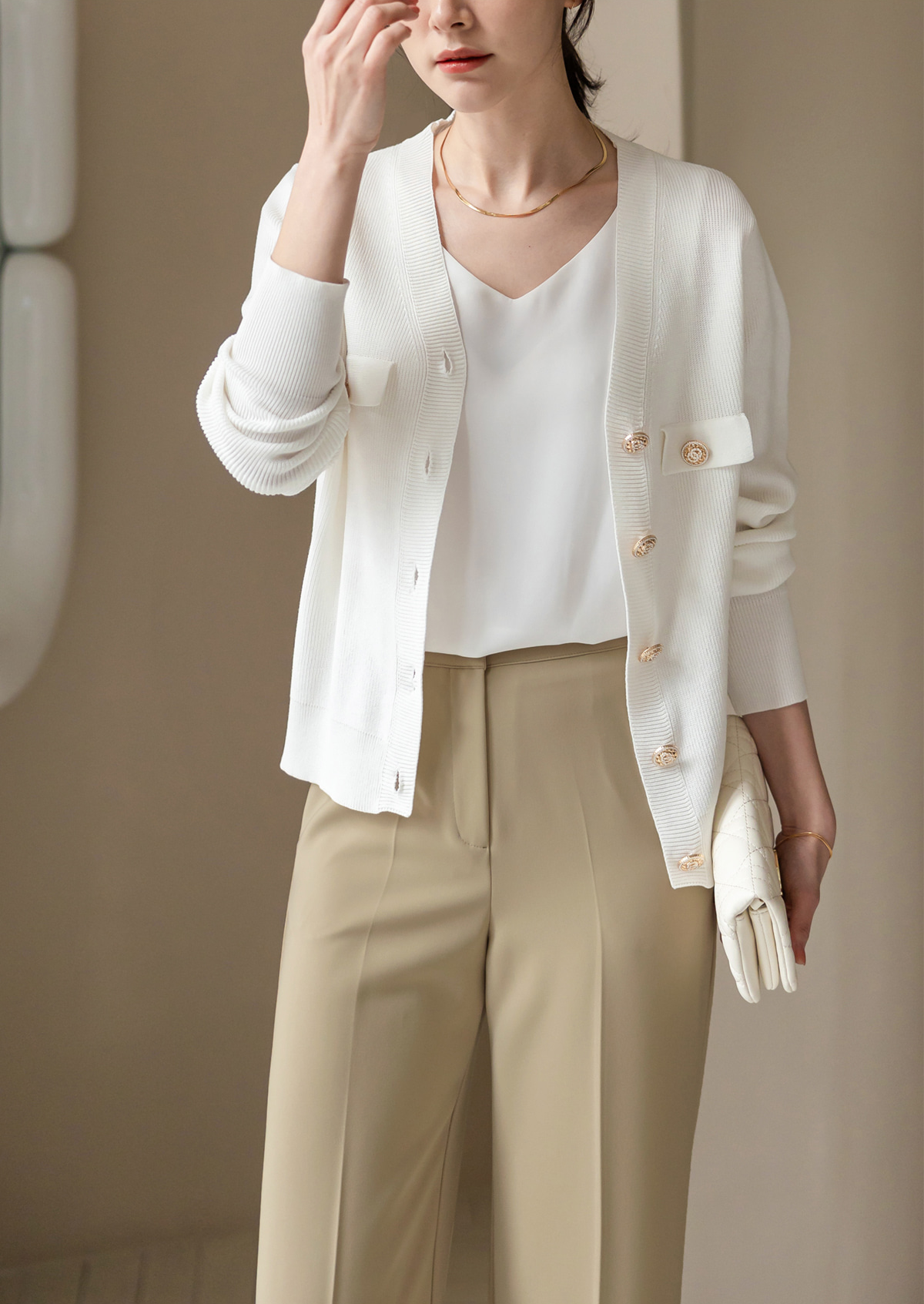 Fluid Wide-Leg Trousers with Tailored Pintuck Detail