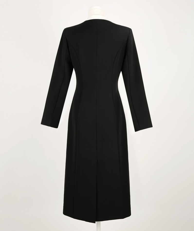 Black Modern Hanbok Durumagi Coat