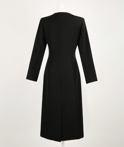 Black Modern Hanbok Durumagi Coat