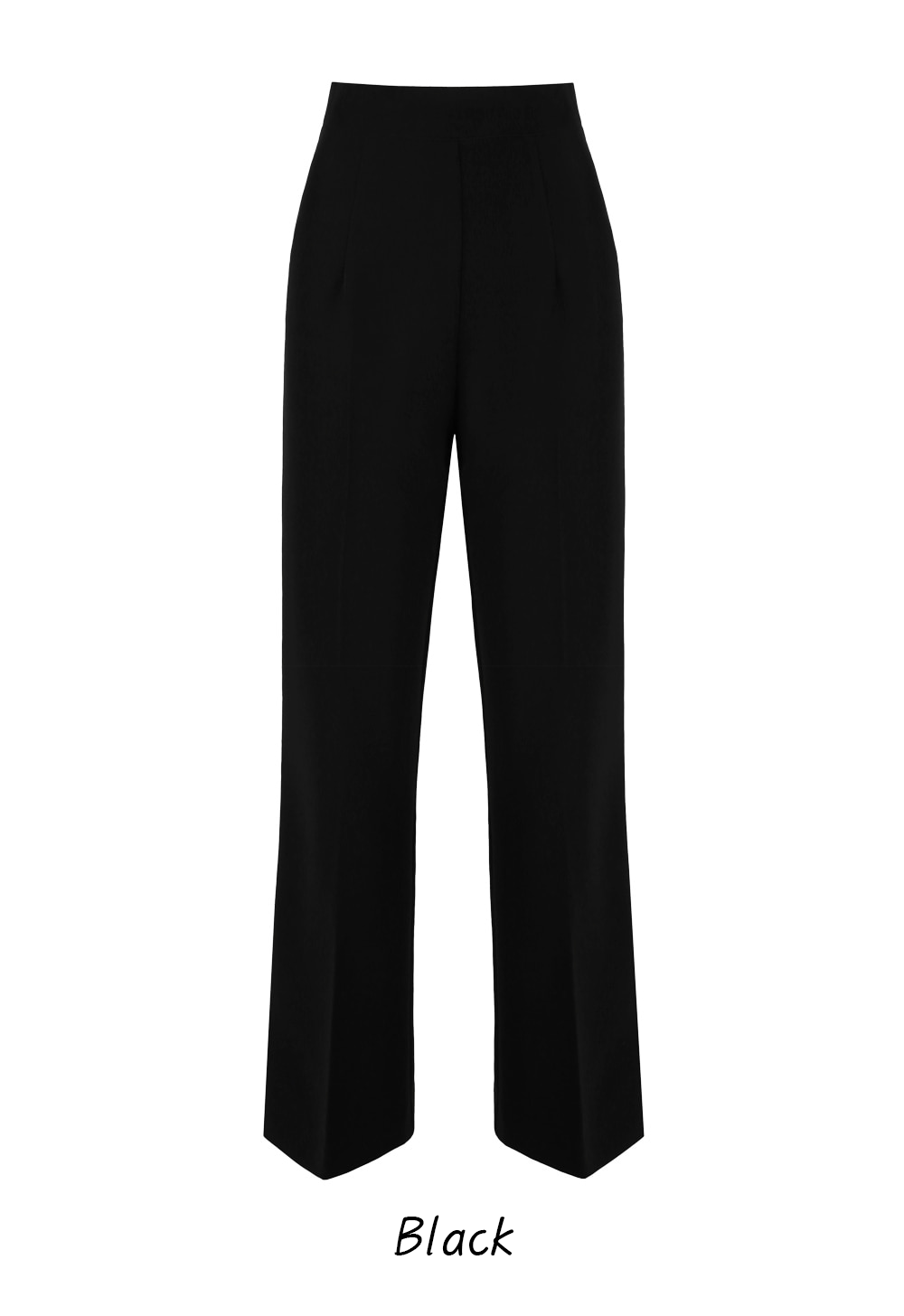 Perfect-Fit High-Waisted Bootcut Trousers with a Sleek Side-Zip Design