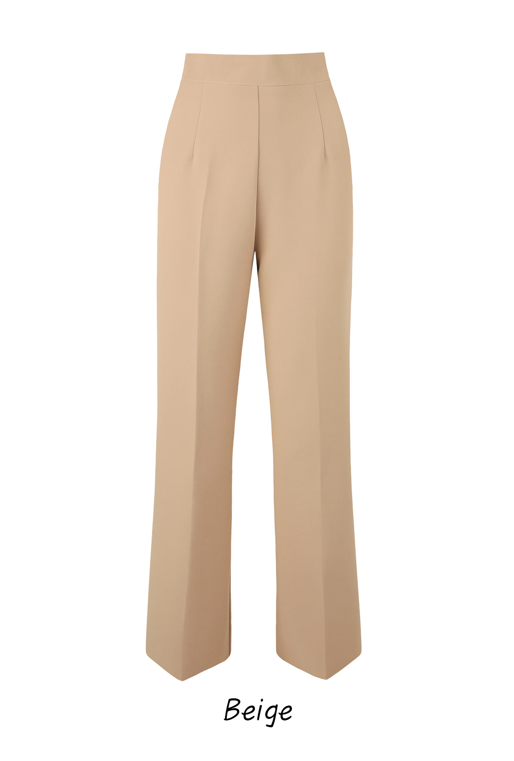 Perfect-Fit High-Waisted Bootcut Trousers with a Sleek Side-Zip Design