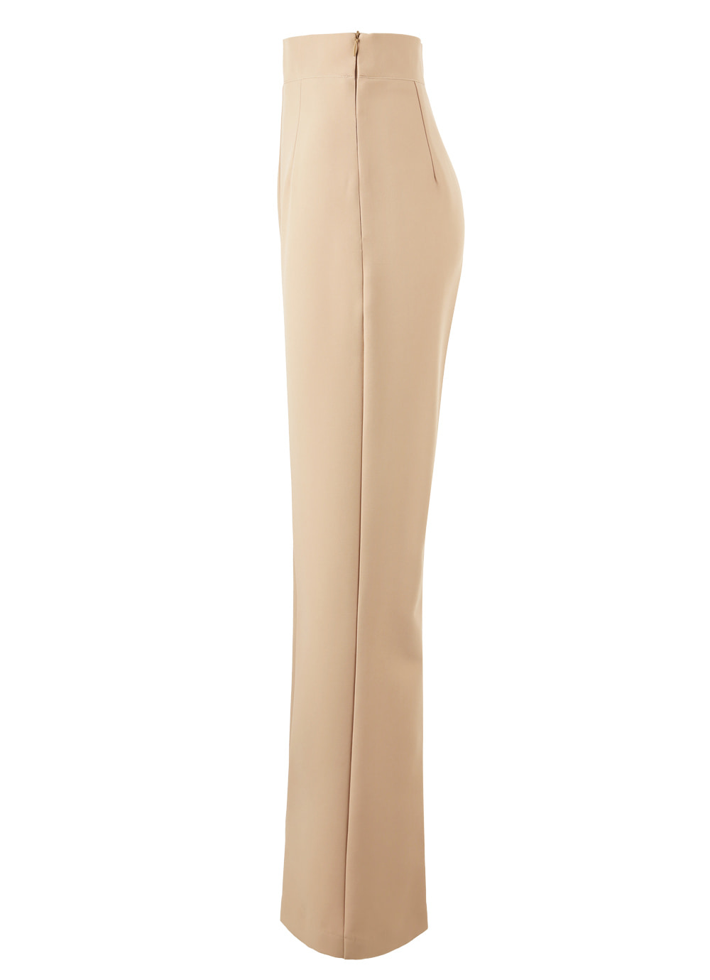 Perfect-Fit High-Waisted Bootcut Trousers with a Sleek Side-Zip Design