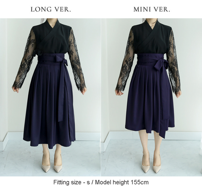 Basic Demure Modern Hanbok Wrap Skirt