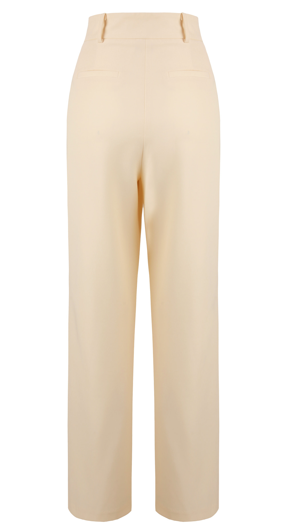 Tailored Semi-Wide Trousers with Elegant Pintuck Detail