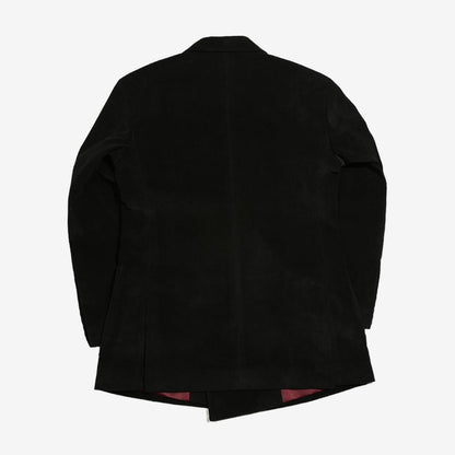 Black Corduroy Double Suit Jacket