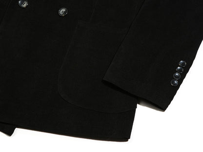 Black Corduroy Double Suit Jacket