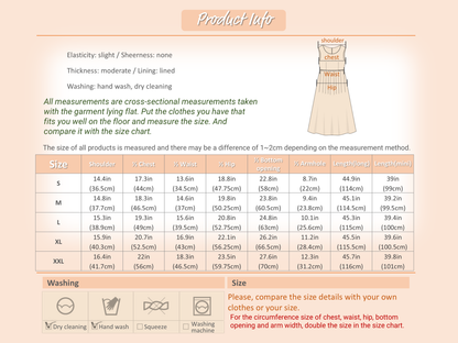 Square‑Neck Sleeveless A-Line Dress with Eyelet Buckle and Belted Waist