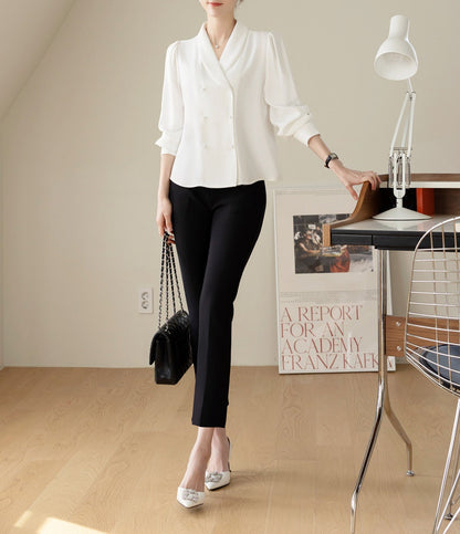 Basic Spandex Pants for Women / Korean Style Pants / Comfortable Casual Office School Pants