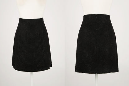 Elegant Feminin Tweed Mini Skirt / Korean Style Office Look Skirt / Daily Mini Skirt for Fall to Spring