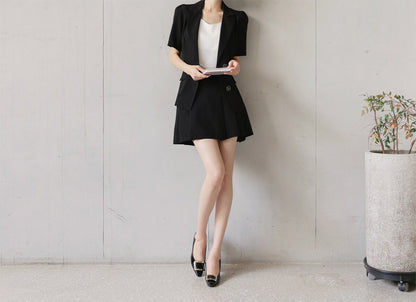 Elegant Feminin Set-Up Short Pants / Korean Style Mini Skirt Pants / Daily Mini Skirt Short Pants / Clasic Simple Skirt