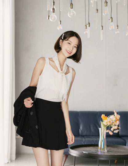 Elegant Feminin Set-Up Short Pants / Korean Style Mini Skirt Pants / Daily Mini Skirt Short Pants / Clasic Simple Skirt