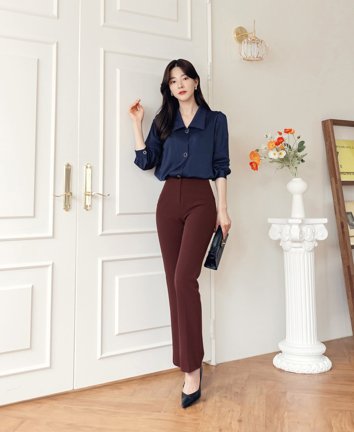 Basic Slimfit Spandex Pants for Women / Korean Style Pants / Comfortable Casual Office School Pants for Spring, Fall