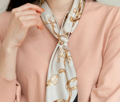 Elegant Feminine Gold Pearl Scarf Ring / Korean Style Scarf Clip / Luxury wear Elegant Scarf Jewelry