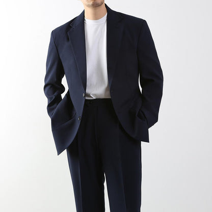 Classic Fit Men's Basic Single Suit Jacket in Navy Color / Single Breasted Jacket