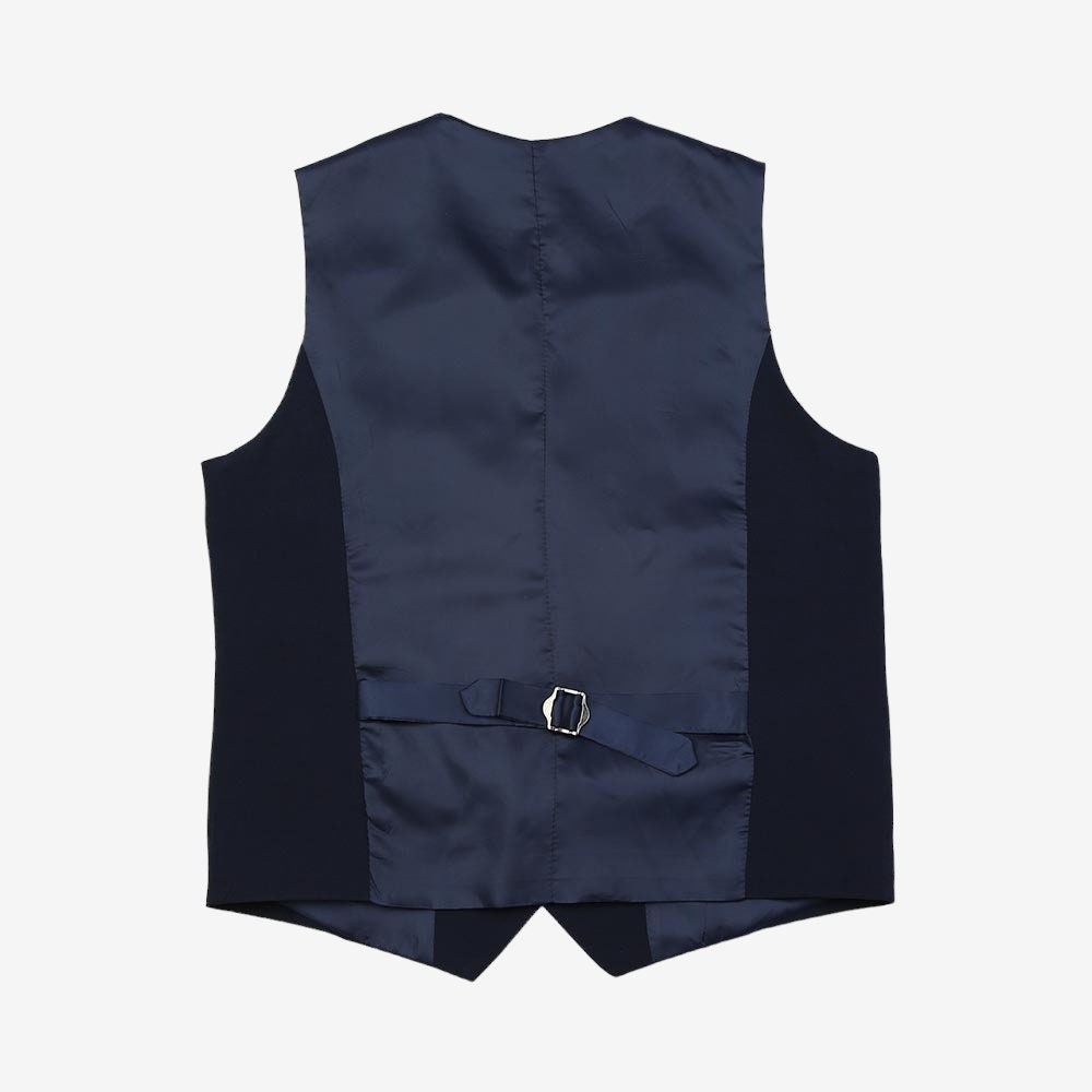 Classic Fit Men's Basic Suit Vest in Navy Color / Dress Suit 5 Button Waistcoat Classic Button Up