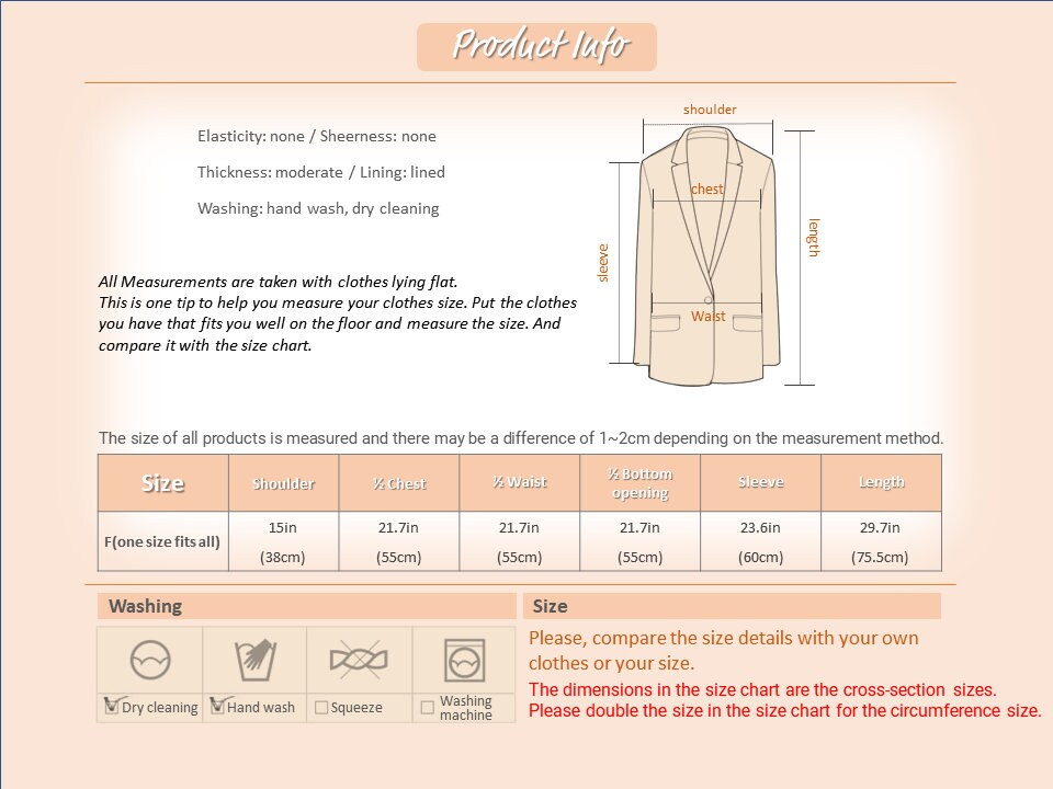 Women Classic Trench Jacket/ Korean Style Trench Jacket for Women / Spring Fall Trench Short Coat Jacket