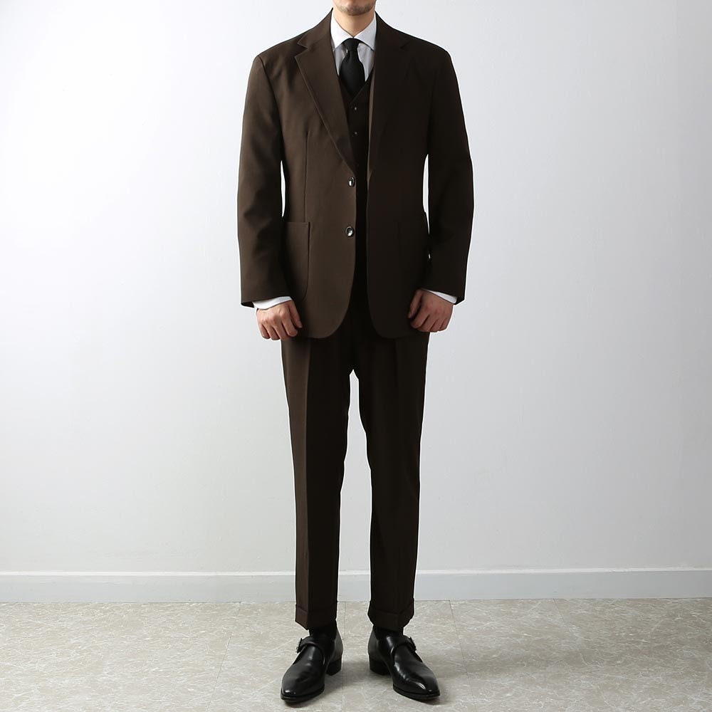 Classic Fit Men's Basic Single Suit Jacket in Brown Color / Single Breasted Jacket