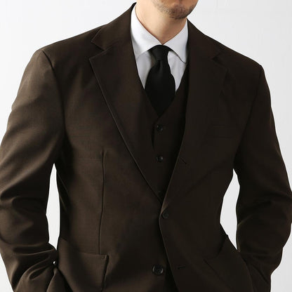 Classic Fit Men's Basic Single Suit Jacket in Brown Color / Single Breasted Jacket