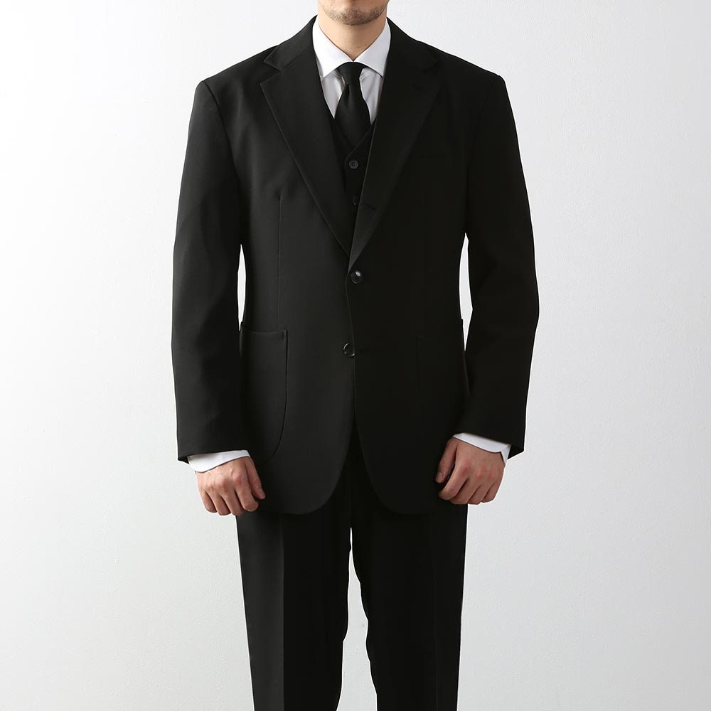 Classic Fit Men's Basic Single Suit Jacket in Black Color / Single Breasted Jacket