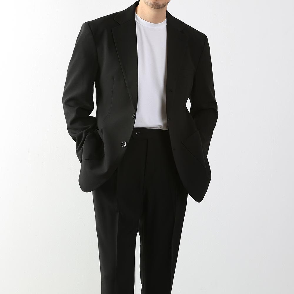 Classic Fit Men's Basic Single Suit Jacket in Black Color / Single Breasted Jacket