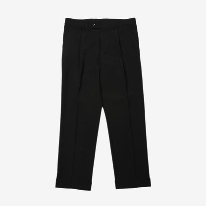 Classic Fit Men's Basic Suit Pants in Black Color / Dress Pleat Trousers