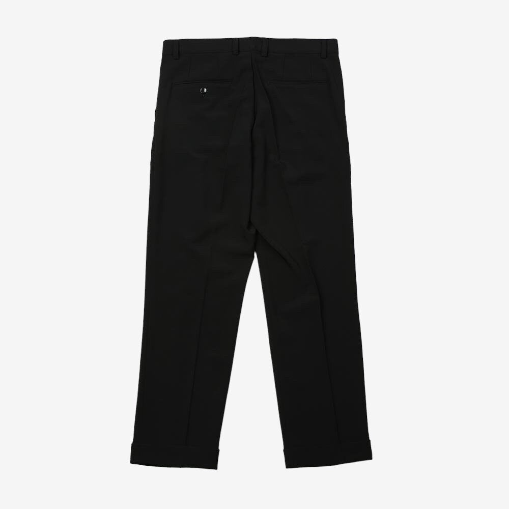 Classic Fit Men's Basic Suit Pants in Black Color / Dress Pleat Trousers