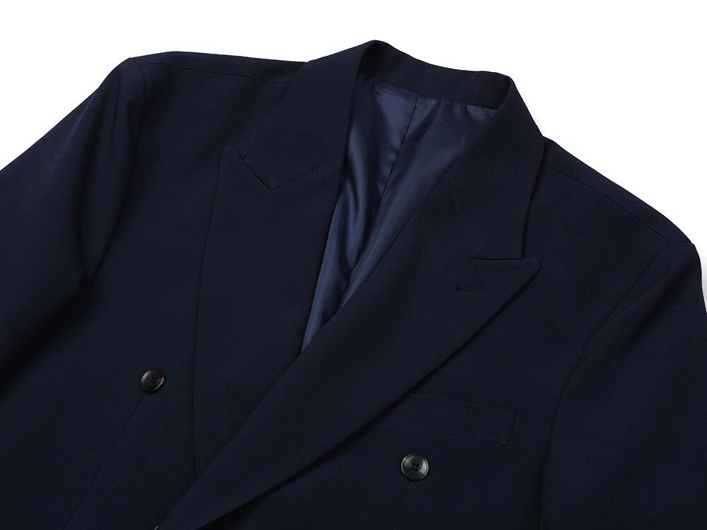 Basic Overfit Men's Double Breasted Suit Jacket in Navy Color / Double Breasted Blazer Jacket