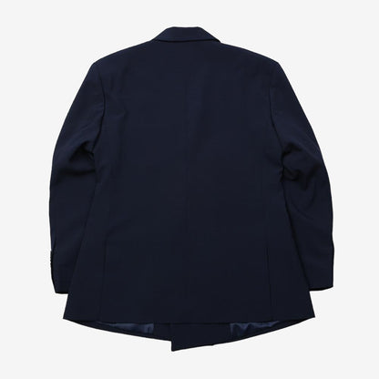 Basic Overfit Men's Double Breasted Suit Jacket in Navy Color / Double Breasted Blazer Jacket