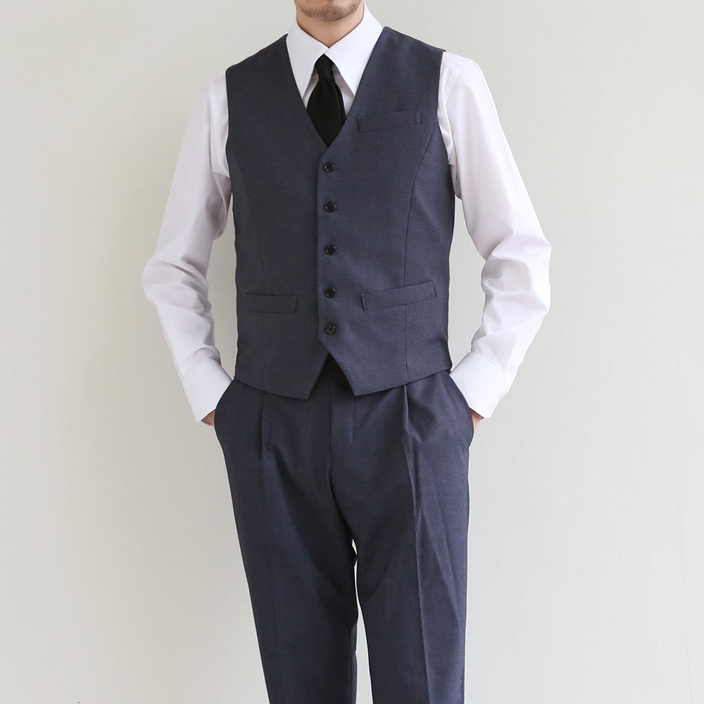 Basic Men's Suit Pants in Gray Color / Dress Trousers