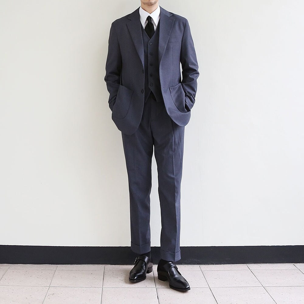 Basic Men's Suit Pants in Gray Color / Dress Trousers