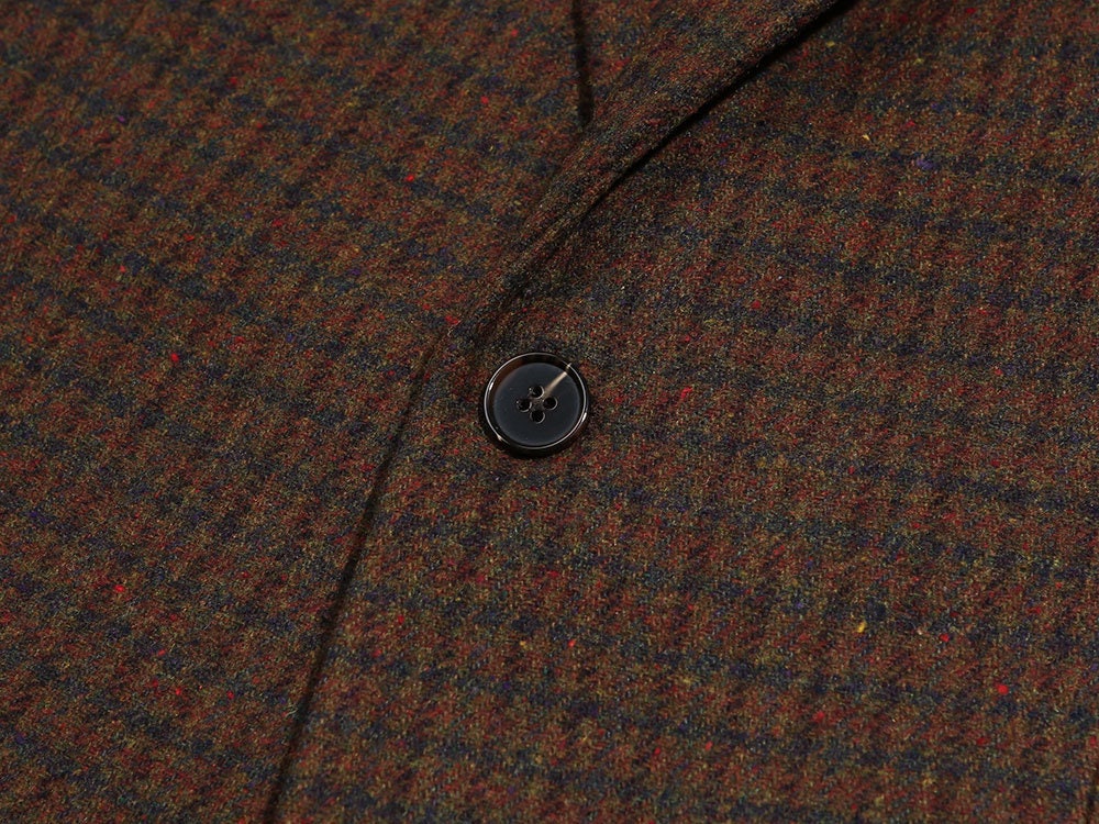 Classic Men's Wool Blend Tweed Single Suit Warm Jacket / 3roll 2button Tailored Blazer Single Breasted Winter Jacket