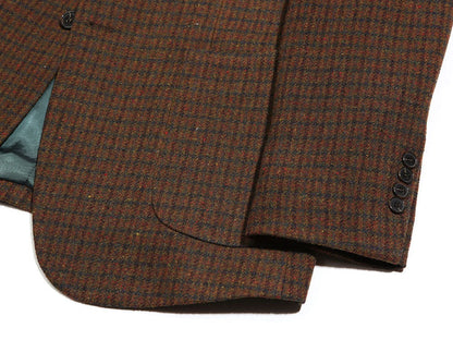 Classic Men's Wool Blend Tweed Single Suit Warm Jacket / 3roll 2button Tailored Blazer Single Breasted Winter Jacket