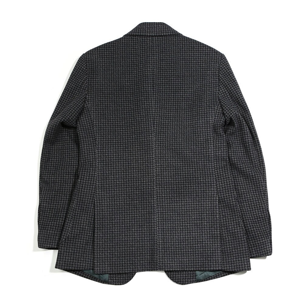 Classic Men's Wool Blend Single Suit Jacket in Dark Gray Color / 3roll 2button Tailored Blazer Single