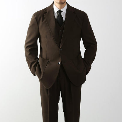 Classic Fit Men's Basic Single Suit Jacket in Brown Color / Single Breasted Jacket