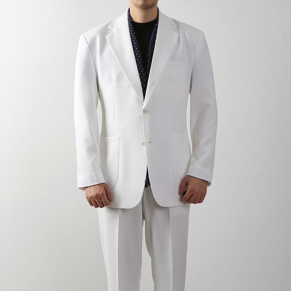 Classic Fit Men's Basic Single Suit Jacket in Ivory Color / Single Breasted Jacket