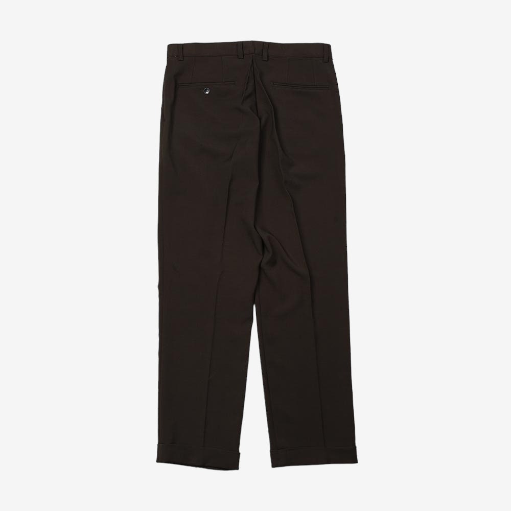 Classic Fit Men's Basic Suit Pants in Brown Color / Dress Pleat Trousers