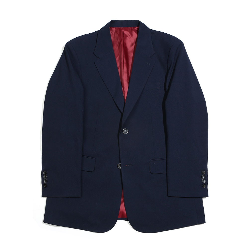 Basic Overfit Men's Single Suit Jacket in Navy Color / Single Breasted Jacket