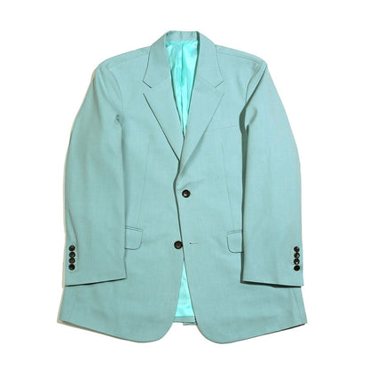 Basic Overfit Men's Single Suit Jacket in Mint Green Color / Single Breasted Jacket