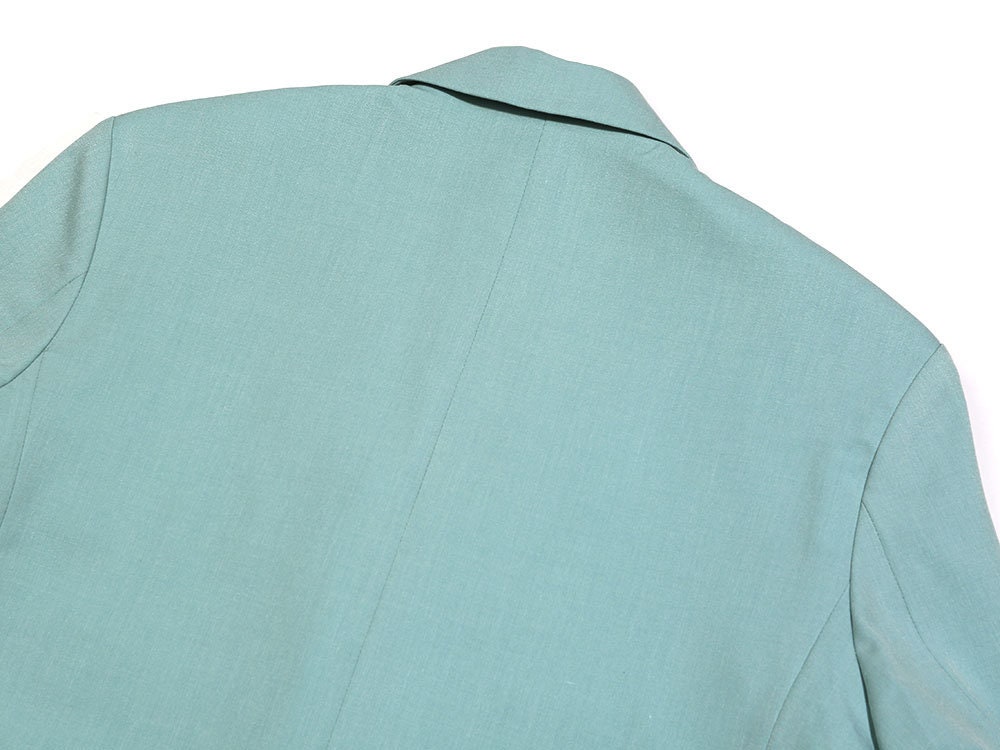 Basic Overfit Men's Single Suit Jacket in Mint Green Color / Single Breasted Jacket