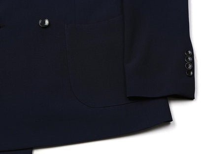 Basic Overfit Men's Double Breasted Suit Jacket in Navy Color / Double Breasted Blazer Jacket