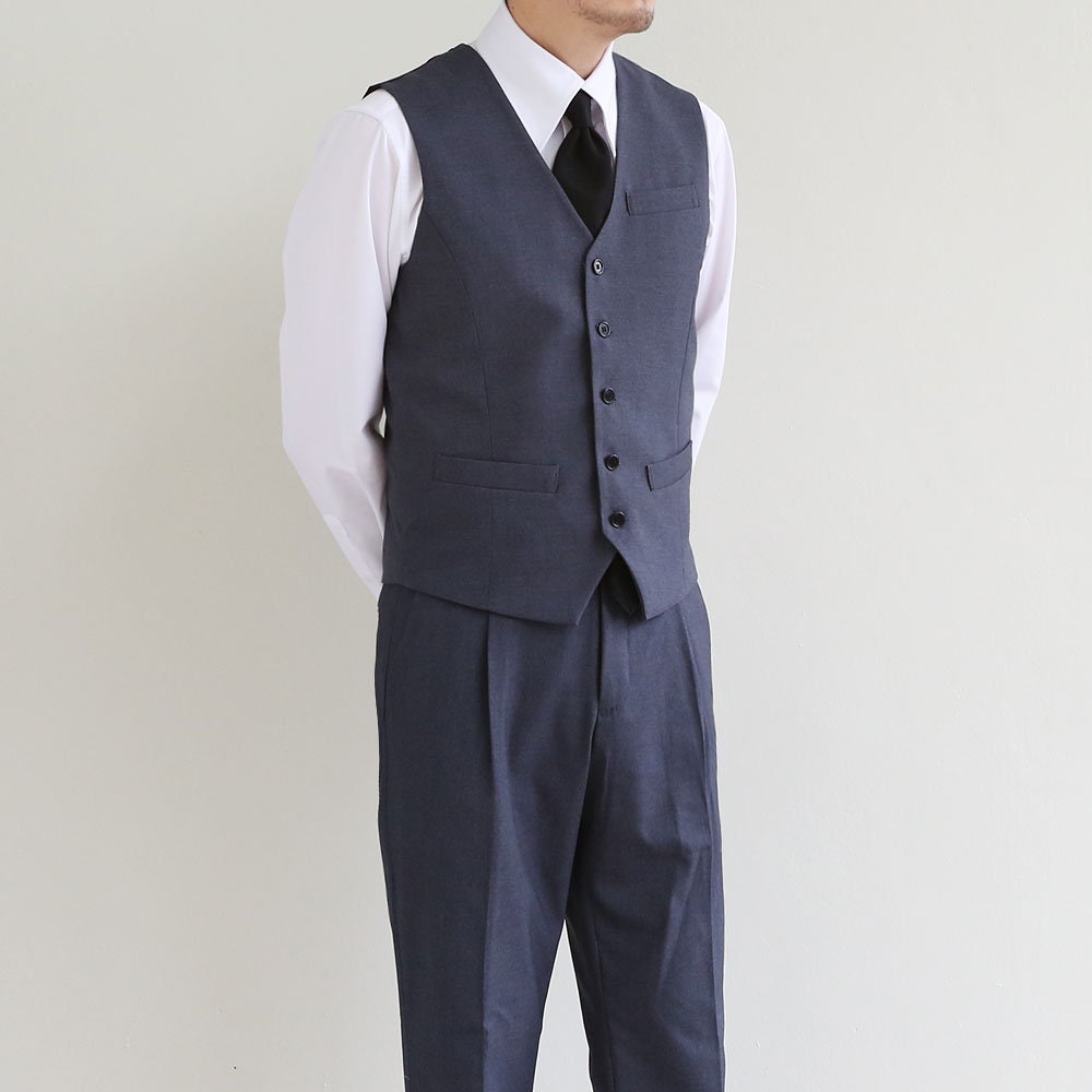 Basic Men's Suit Pants in Gray Color / Dress Trousers