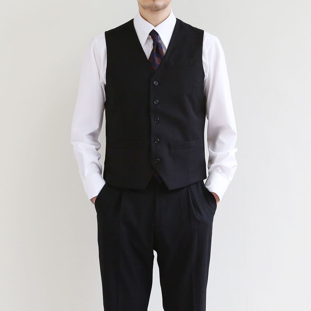 Basic Men's Suit Pants in Black Color / Dress Trousers