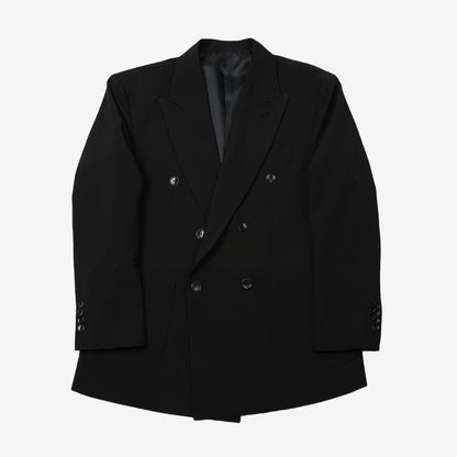 Classic Fit Men's Basic Double Breasted Suit Jacket in Black Color / Double Breasted Blazer Jacket