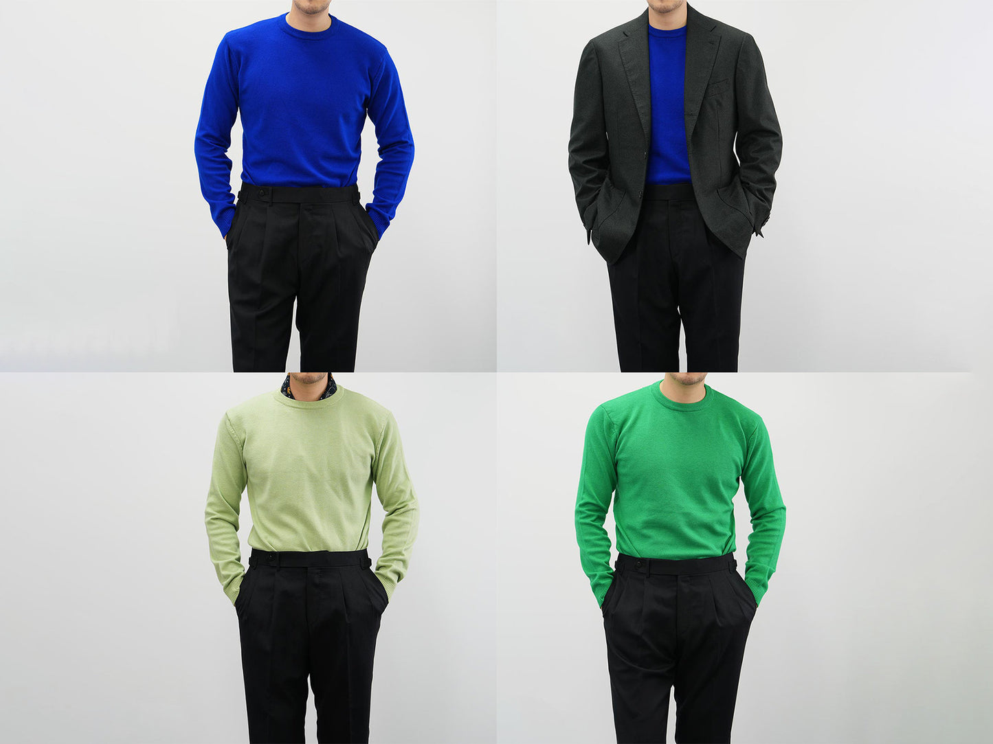 Classic Men's Warm Crew Neck Long Sleeve Knit Top / Korean Style Men Clothes / Office Look Top / Everyday Basic Soft Knit Top