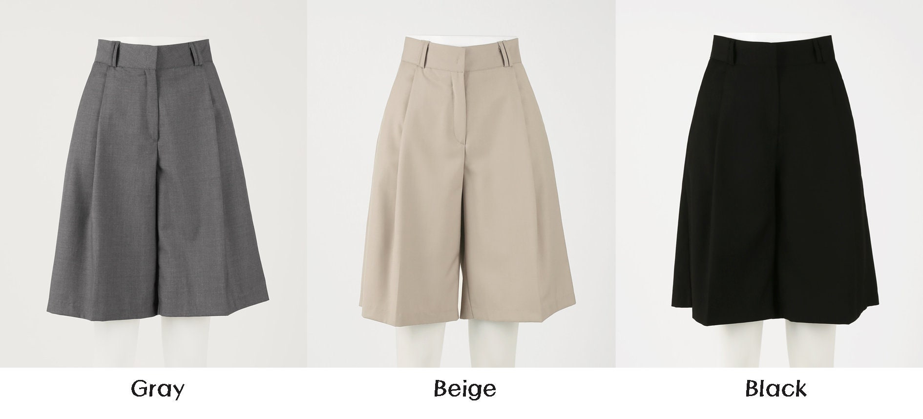 Elegant Feminin Half Pants / Korean Style Daily Short Pants / Clasic Simple Summer Pants