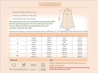 Elegant Feminin Check pattern Flare Skirt with Belt / Korean Style Party Dress Skirt / Clasic Simple Spring Fall Daily Dressy Midi Skirt